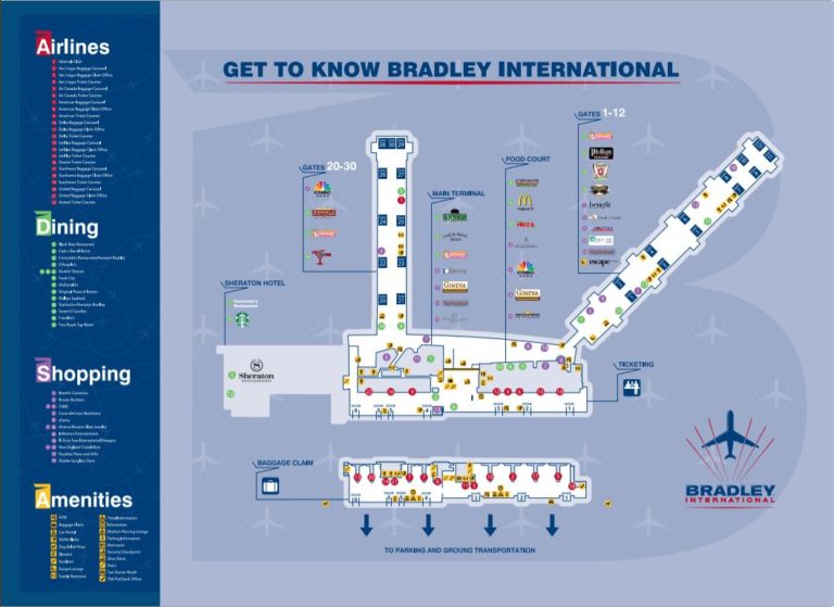 Terminal Map – Nov2016 | Bradley International Airport