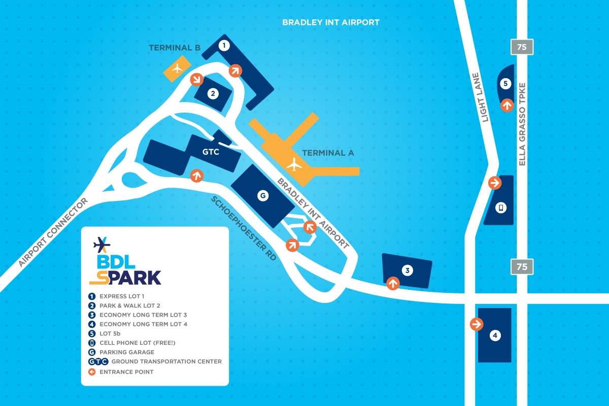 Airport Parking Lot Map