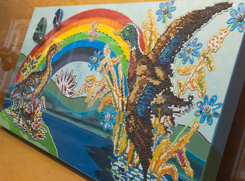 "Mixed Paintings" group artwork from August 2024 BDL art show.