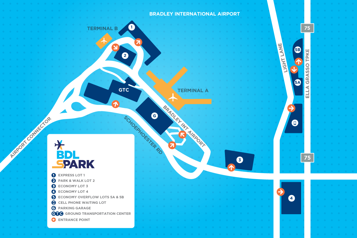Airport Parking Lot Map